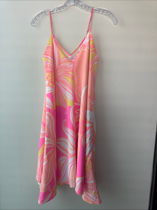 Lilly Pulitzer Dresses & Skirts - Lilly Pulitzer Pink Yellow Floral Slip Dress